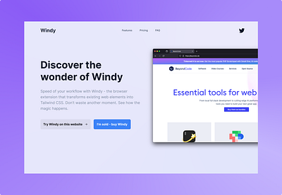 Windy Redesign design figma figmadesign landing page redesign ui