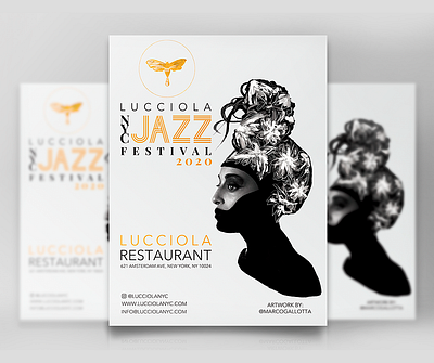 Lucciola NYC JAZZ Festival app branding design graphic design illustration logo typography ui ux vector