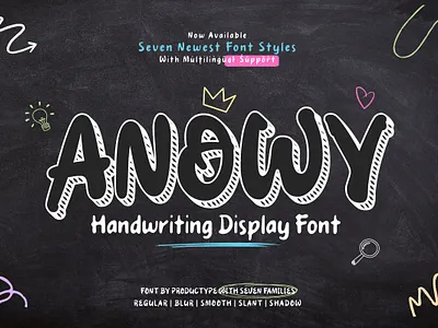 Anowy – Display Font rough