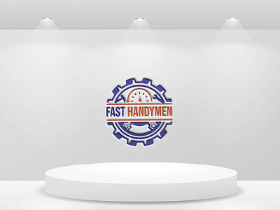 HANDYMEN LOGO DESIGN branding businesslogo clock creativelogo fast handymenlogo graphic design handymen handymenlogo homehandymen illustration logo logo color logo design logo type logodesign modern repearlogo unique watch