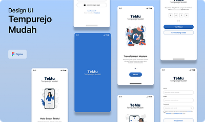 Tempurejo Mudah App app branding login register ui