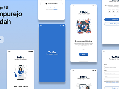 Tempurejo Mudah App app branding login register ui