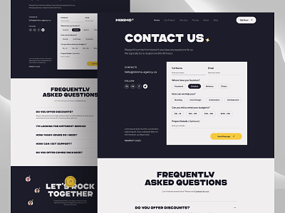 Contact us page — Webflow Template contact contact form contact page contact us contact us form faqs footer form field forms landing page web design webflow webflow template