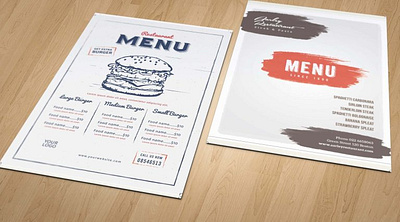 Snacks Menu design graphic folks menu snacks