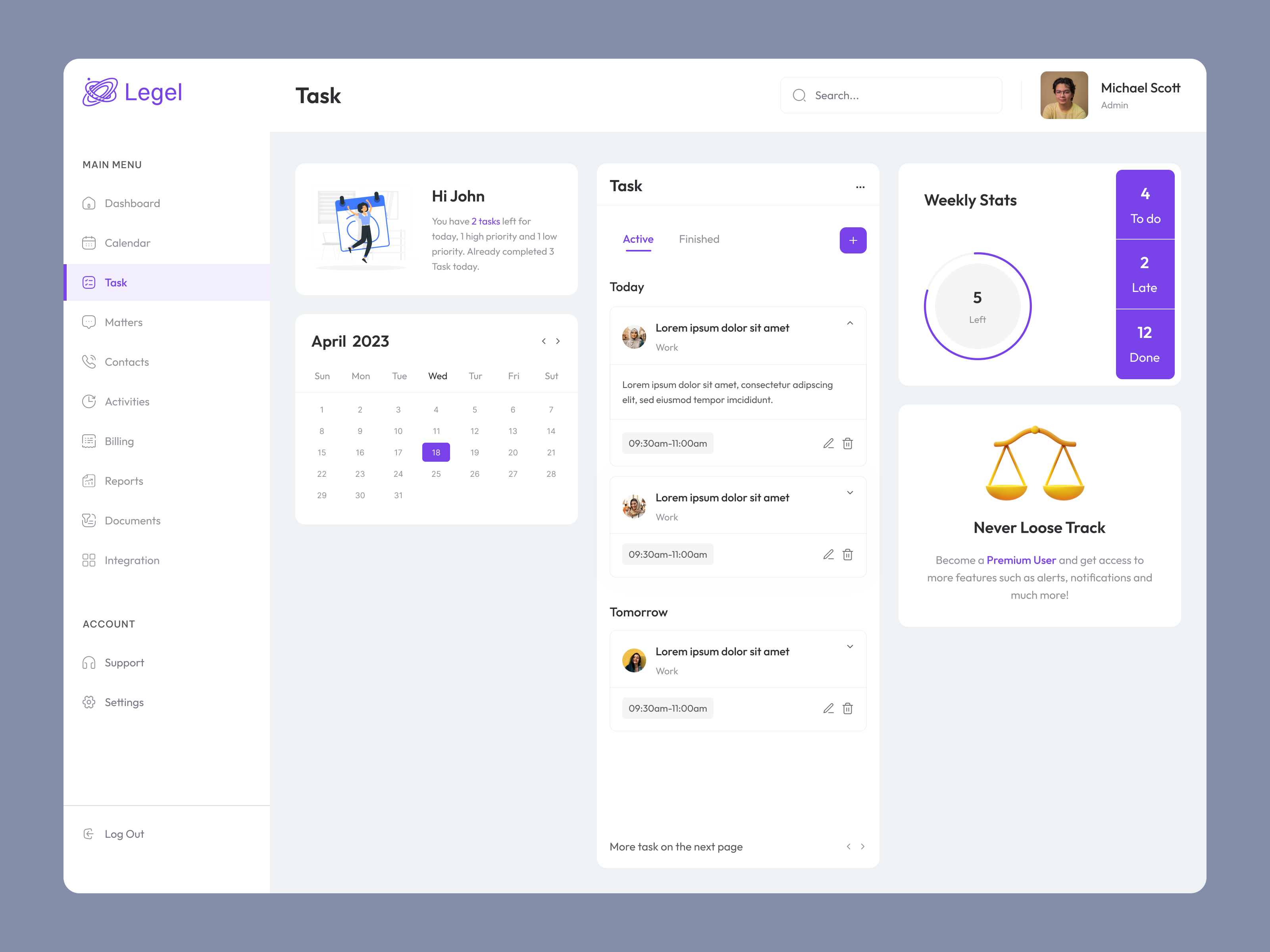 Example of Law Firm Website (Full Project)