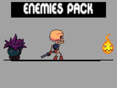 Free Fantasy Enemies Pixel Art Sprite Pack 2d art asset assets enemy fantasy game game assets gamedev indie indie game pixel pixelart pixelated rpg sprite sprites spritesheet spritesheets