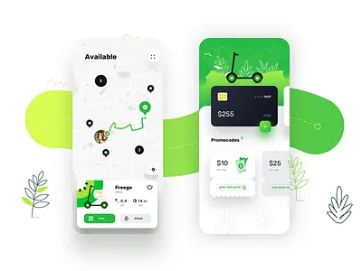 Freego App UI Design 3d app app app design best 023 best app best app 2023 best app 2024 best app design 2023 branding design ride app ui uiux user interface web design