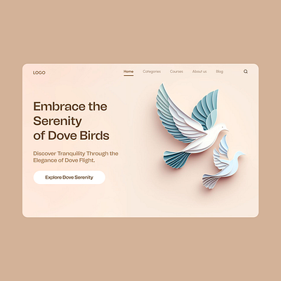 Dove Birds Website UI UX Design