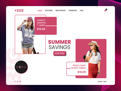 eCommerce Fashion Store Hero Section UI design ecommerce design ecommerce fashion store ecommerce store design ecommerce ui ui ui design