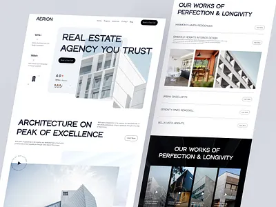 Real Estate Website architecture website home page hotel website landing page rakib real estate website ui ux web web design web ui website website design