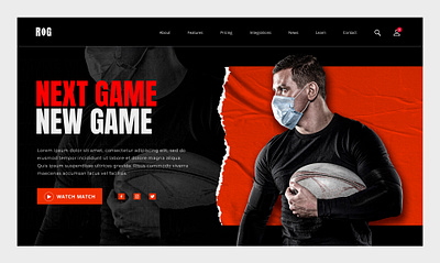 Football WebDesign design figma graphic design ui ux web webdesign