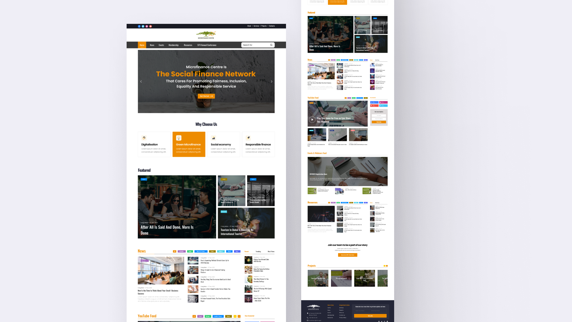 Microfinance Website Redesign | UI/UX Design landing page design landingpage microfinance ui design uiux website concept website design website redesign