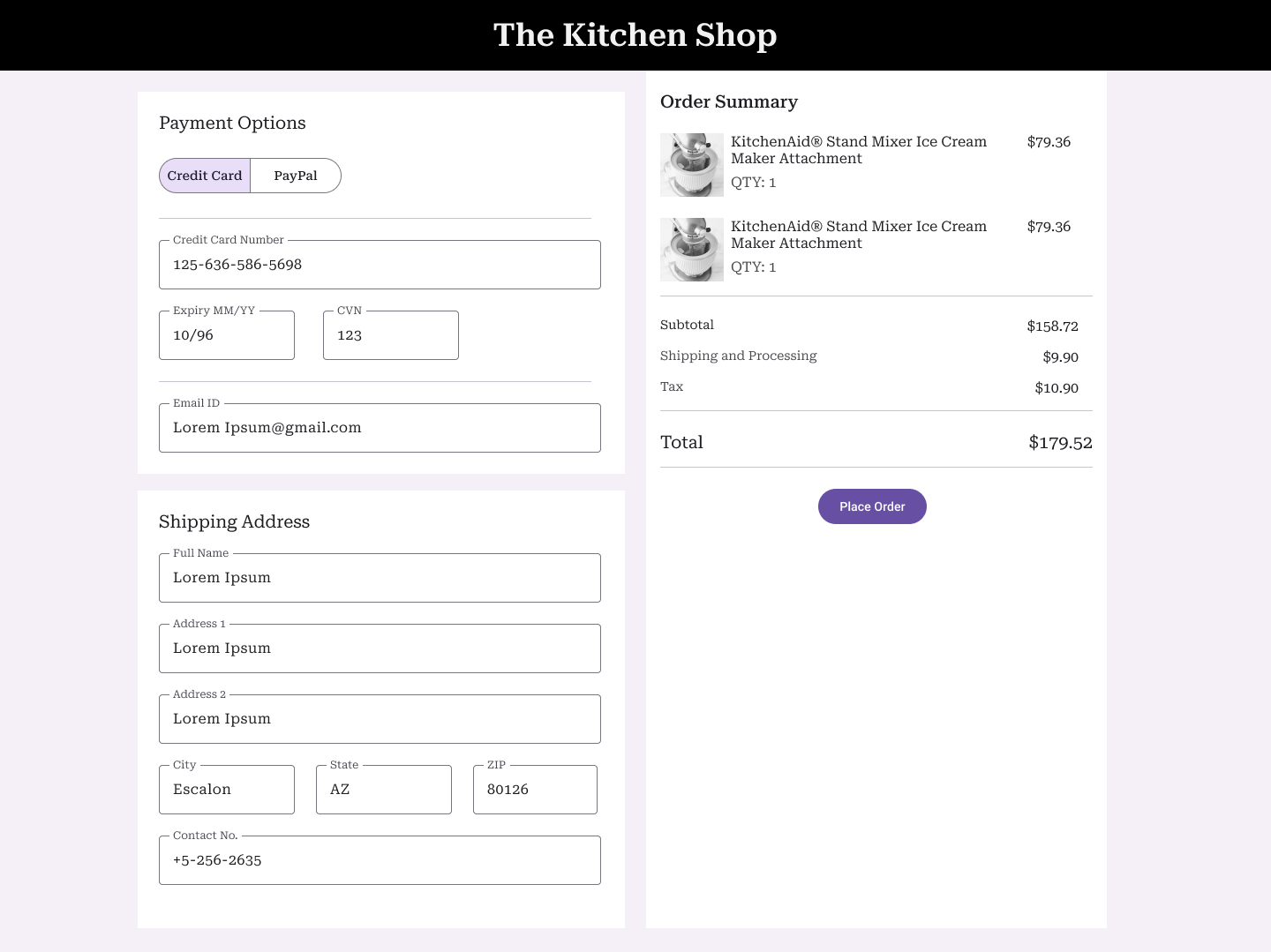 Credit Card Checkout Experience #Daily UI dailyui ui ui challenge