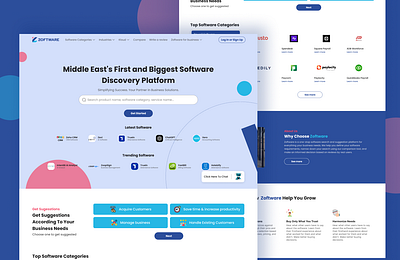 Software Discovery Platform b2b design landing landing ui software ui ux website