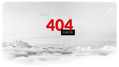 Oops...! 404 Error affinity photo web design