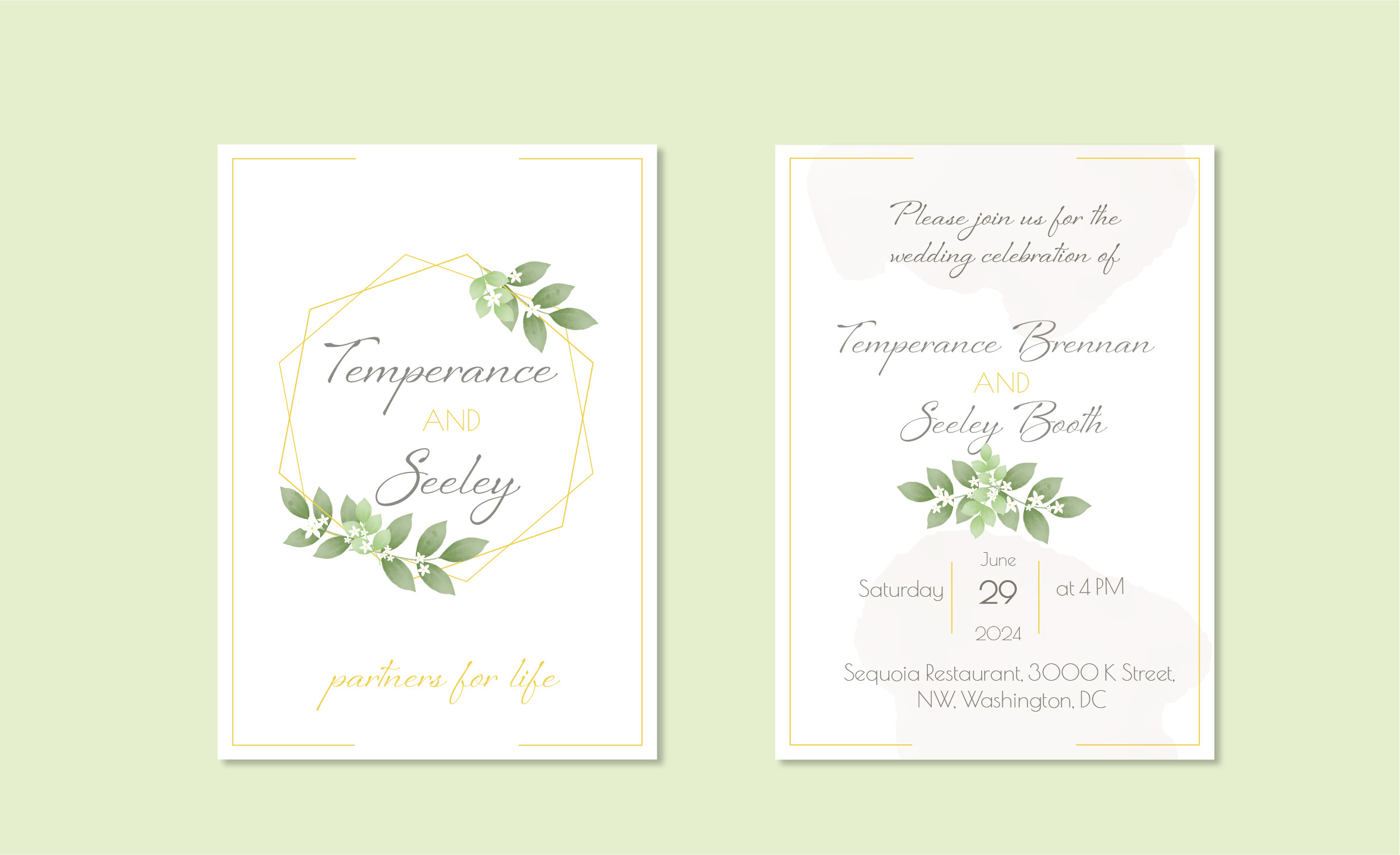 Jasmine wedding invitation flowers jasmine rustic seeley temperance vector watercolor wedding invitation