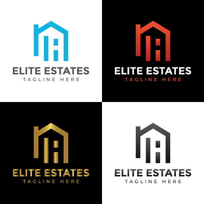 Modern Real Estate Logo Design for Property Businesses build