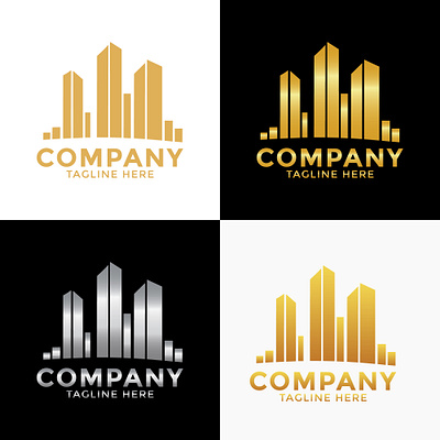 Modern Real Estate Logo Design for Property Businesses build