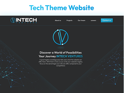 Tech Theme website for business app branding design graphic design home page new website design tech theme tech web tech website ui ui ux user experience user interface ux web design website