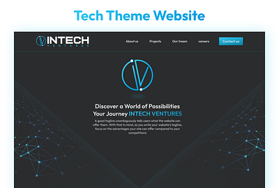 Tech Theme website for business app branding design graphic design home page new website design tech theme tech web tech website ui ui ux user experience user interface ux web design website