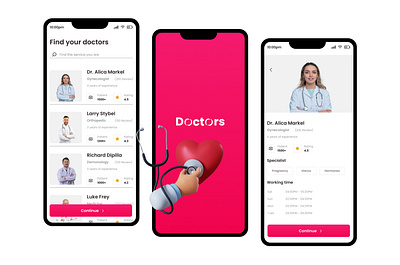Medical App UI/UX Design agency app design app uiux branding design header design health app hero design medical app ui