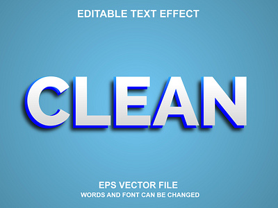 Elevate Your Designs with Clean 3D Text Effect Styling text effect style