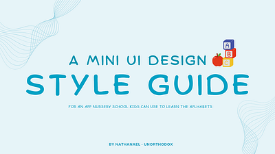 Mini UI Style Guide style guide ui