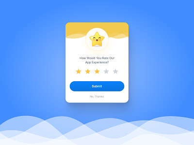 Rating Dialog UI 5 star app design app rating app ui feedback figma illustration minimal modal popup rate app rating rating dialog rating widget review star rating ui ui design ux widget
