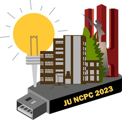 Jahangirnagar University NCPC 2023 Logo graphic design logo