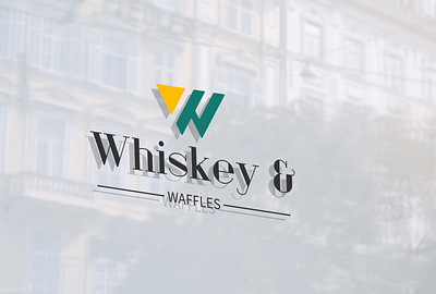 Whiskey & Waffles 3d branding design hotel logo logo logo design ui