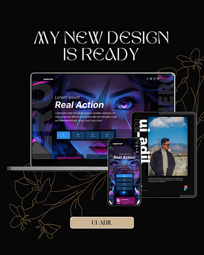 UI Design 3d figma graphic design ui