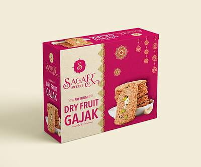 Gajak Box Design box box design box mokup box packaging branding gajak gajak box gajak box design mockup packaging