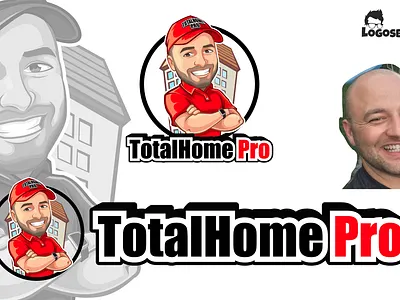 TotalHomePro.com.au caricature cartoon cartoon character cartoon logo cartoon mascot design homedetailing illustration logo logo creation logo maker mascot mascot logo vector art vector logo