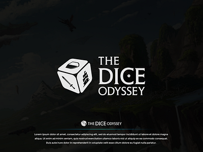 The Dice Odyssey - Board Game Logo brandidentity creativedesign designinspiration digitalart graphicart graphicdesign illustration logodesign motiongraphics noai packagingdesign printdesign typography uiuxdesign visualart webdesign