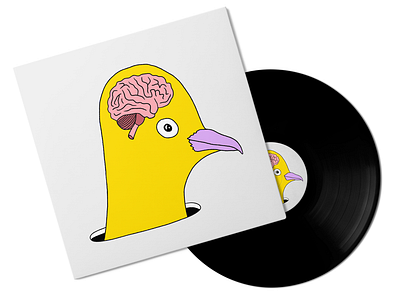 Bird brain album illustration adobe fresco album cover album cover illustration bird bird brain conceptual illustration different illustration digital digital illustration drawing illustration odd odd illustration quirky quirky illustration simple simple illustration weird weird illustration