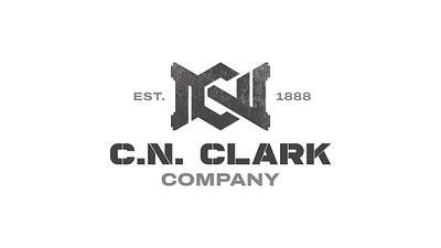C.N. Clark Company best bold branding classic clean creative graphic design logo minimal morden simple strong ui