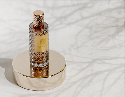 3D Render of a stylish perfume bottle 3d 3d perfume bottle render 3d product visualization 3d rendering blender graphic design perfume bottle perfume render render