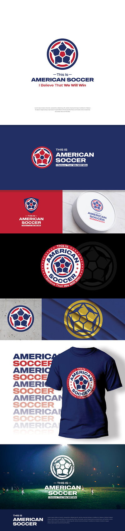 This Is American Soccer best bold branding classic clean creative graphic design logo minimal morden simple strong ui unique