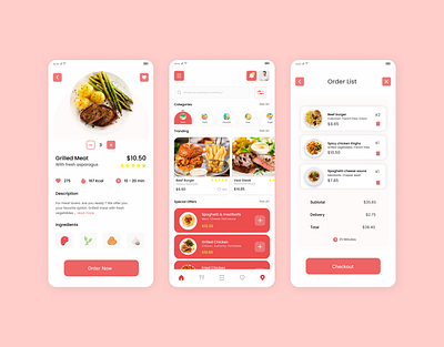 Food App Design - Goldfody adobe photoshop app design e commerce figma mobile ui ux