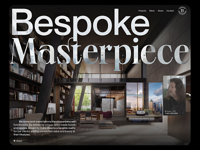 Bespoke Masterpiece architect bespoke chic design elevated homes interior lifestyle luxury masterpiece proposal spaces ui ux web design