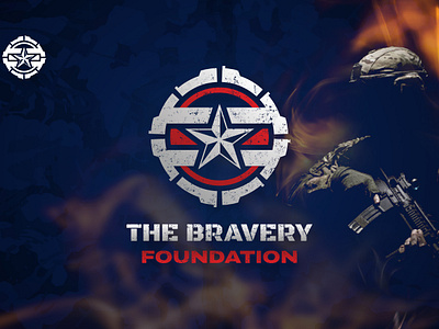 The Bravery Foundation best bold branding classic clean creative graphic design logo minimal morden simple strong ui unique