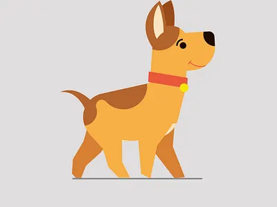 Dog Walking after after effects animation dog gif motion motion graphics puppy tutorial walkcycle walking