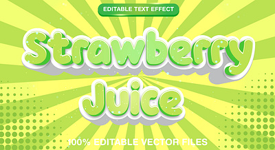 Strawberry Juice 3d editable text style Template 3d 3d text effect candy cookie design font effect food font graphic design healthy food illustration juice font juice text juicy background kids food strawberry strawberry jam strawberry juice vector vector text vector text mockup