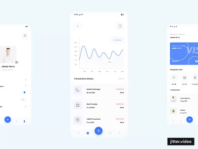 Finance Service Mobile - UI Design app design figma mobile payment ui ux