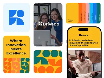 Brivado Branding. brand identity branding graphic design logo design modern logo uniquelogo