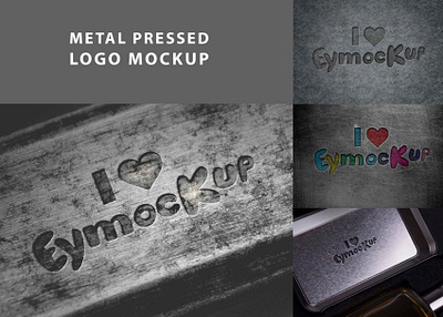 Free Metal Pressed Logo Mockup download mock up download mockup logo mockup mockup mockups psd psd mockup