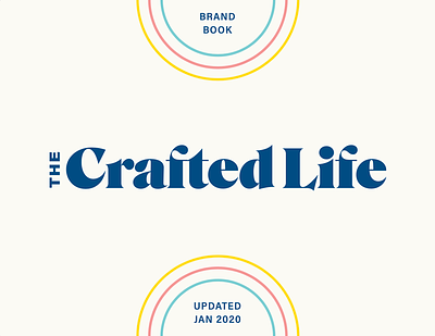 Creative blog and shop - brand identity deck brand book brand deck brand design brand identity branding colorful brand creative small business logo pattern rainbow the crafted life