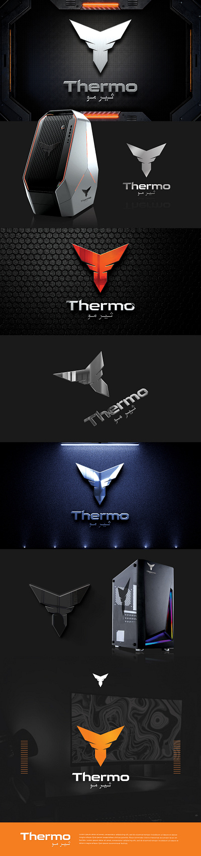 Thermo best bold branding classic clean creative graphic design logo minimal simple strong ui unique