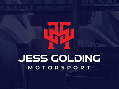 Jess Golding Motorsport best bold branding classic clean creative graphic design logo minimal morden simple strong ui unique