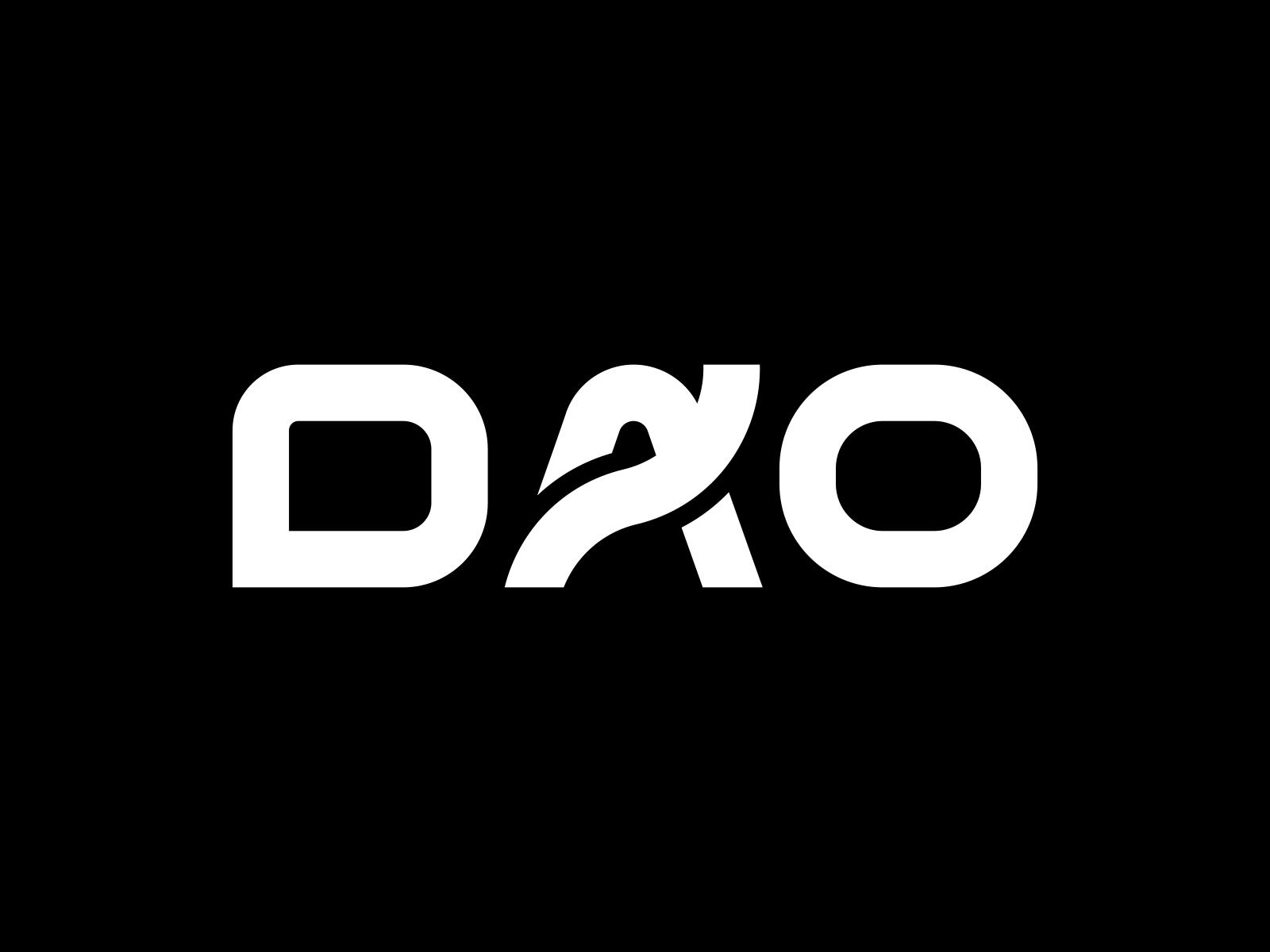 DAO.VC Logotype animation brand design branding design graphic design illustration logo logomark logotype motion graphics